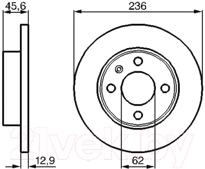 

Тормозной диск Bosch, 0986478859