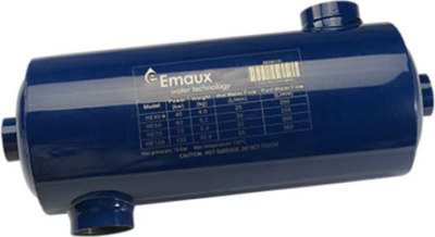 Теплообменник для бассейна Emaux Вертикальный HE (75кВт) - 