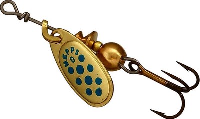 

Блесна, Comet 0 Gold/Blue Dots / 529341
