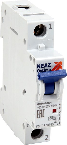 Выключатель автоматический КЭАЗ OptiDin BM63-1D40-УХЛ3 / 103571