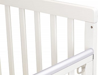 Детская кроватка Polini Kids Simple 341 с маятником / 0003167-26 (белый/дуб кафт золотистый)