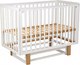 Детская кроватка Polini Kids Simple 341 с маятником / 0003167-26 (белый/дуб кафт золотистый) - 