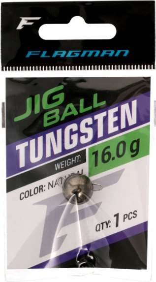 Грузило рыболовное Flagman Fishing Tungsten Jig Head / FTBL-16-1 (16г)