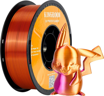 Пластик для 3D-печати Kingroon Dual Silk 1.75мм / NSC017 (1кг, золото/фиолетовый) - 