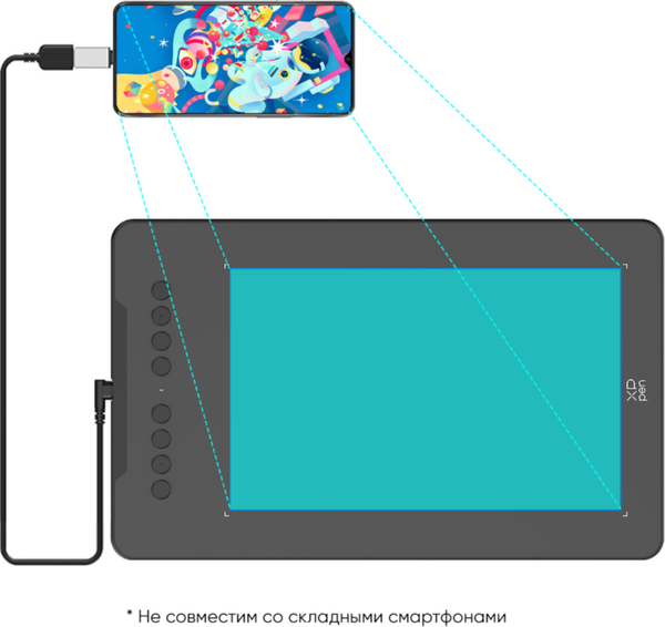 Графический планшет XP-Pen Deco 01 V3  (зеленый)