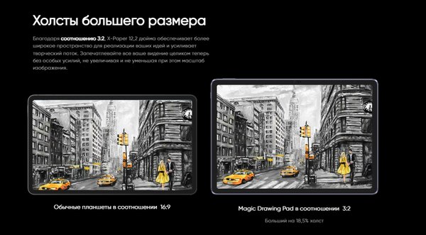 Планшет XP-Pen Magic Drawing Pad 256GB / 9494G_RU (темно-серый)