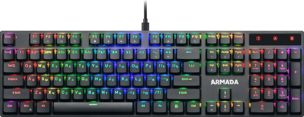 Клавиатура Defender Armada GK-004 RU RGB / 45004