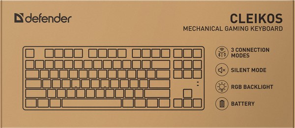 Клавиатура Defender Cleikos GK-135 RU RGB / 45135