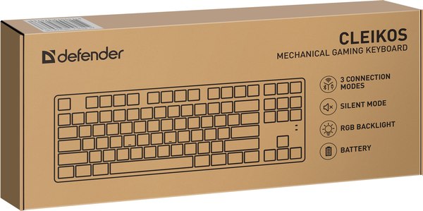 Клавиатура Defender Cleikos GK-135 RU RGB / 45135