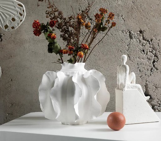 Ваза Merry Bear Home Decor Черное и белое MLJT101836W1