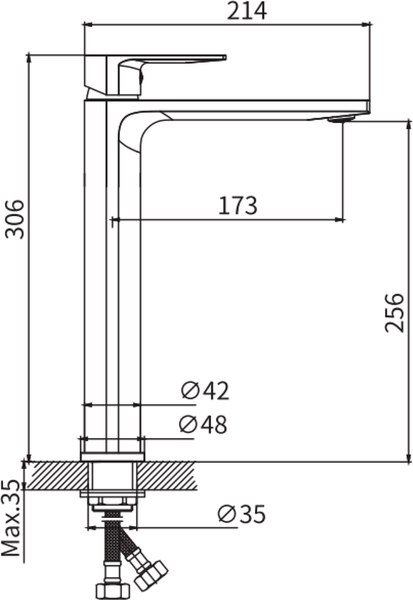 Смеситель Lauter Reef 21CK8678BS