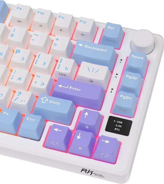 Клавиатура Royal Kludge RK-M75 (Taro Milk/Brown Switch)