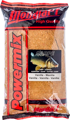 Прикормка рыболовная Mondial-F Powermix Carp Vanilla / SE-48615 (1кг) - 