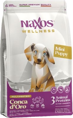 

Сухой корм для собак, Naxos Mini Puppy утка, курица, индейка