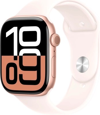 Умные часы Apple Watch Series 10 GPS 42mm / MWWJ3 (розовое золото, ремешок M/L) -