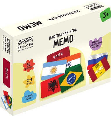 

Настольная игра, Мемо. Флаги / НИ_55049