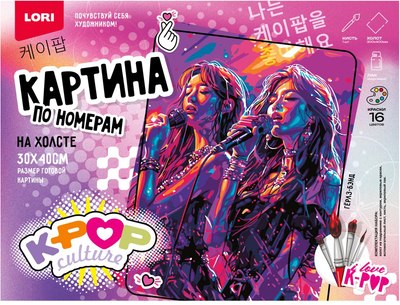 

Картина по номерам, K-Pop. Герлз-бэнд / Рхо-004