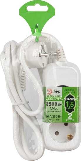 Удлинитель ЭРА Greenline UDL-16-215-E / Б0065079