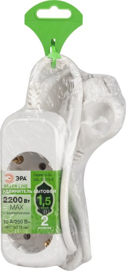 Удлинитель ЭРА Greenline UDL-10-215-E / Б0064978