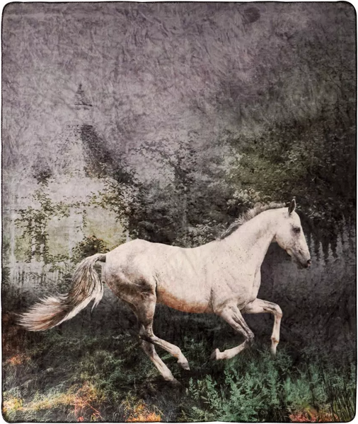 Плед Arya Horse / 8680943247216 (200x220, черный)