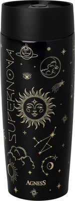 Термокружка Agness Supernova 709-108 (черный) - 