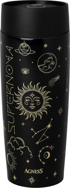Термокружка Agness Supernova 709-108 (черный)