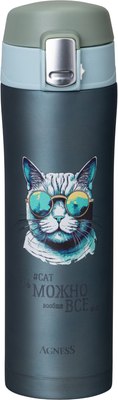 Термокружка Agness Cat 798-109 - 