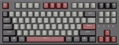 Клавиатура Royal Kludge RK-R87 (черный/серый/красный, Brown Switch) - 