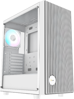Корпус для компьютера Ocypus Gamma C70 ARGB / Gamma-C70-WHG400XX-GL (белый, без БП) -