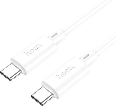 Кабель Hoco X88 Type-C to Type-C (1м, белый) - 