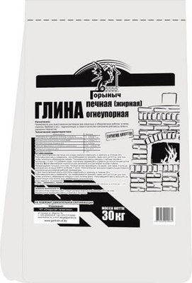 

Кладочная смесь, Глина пластичная