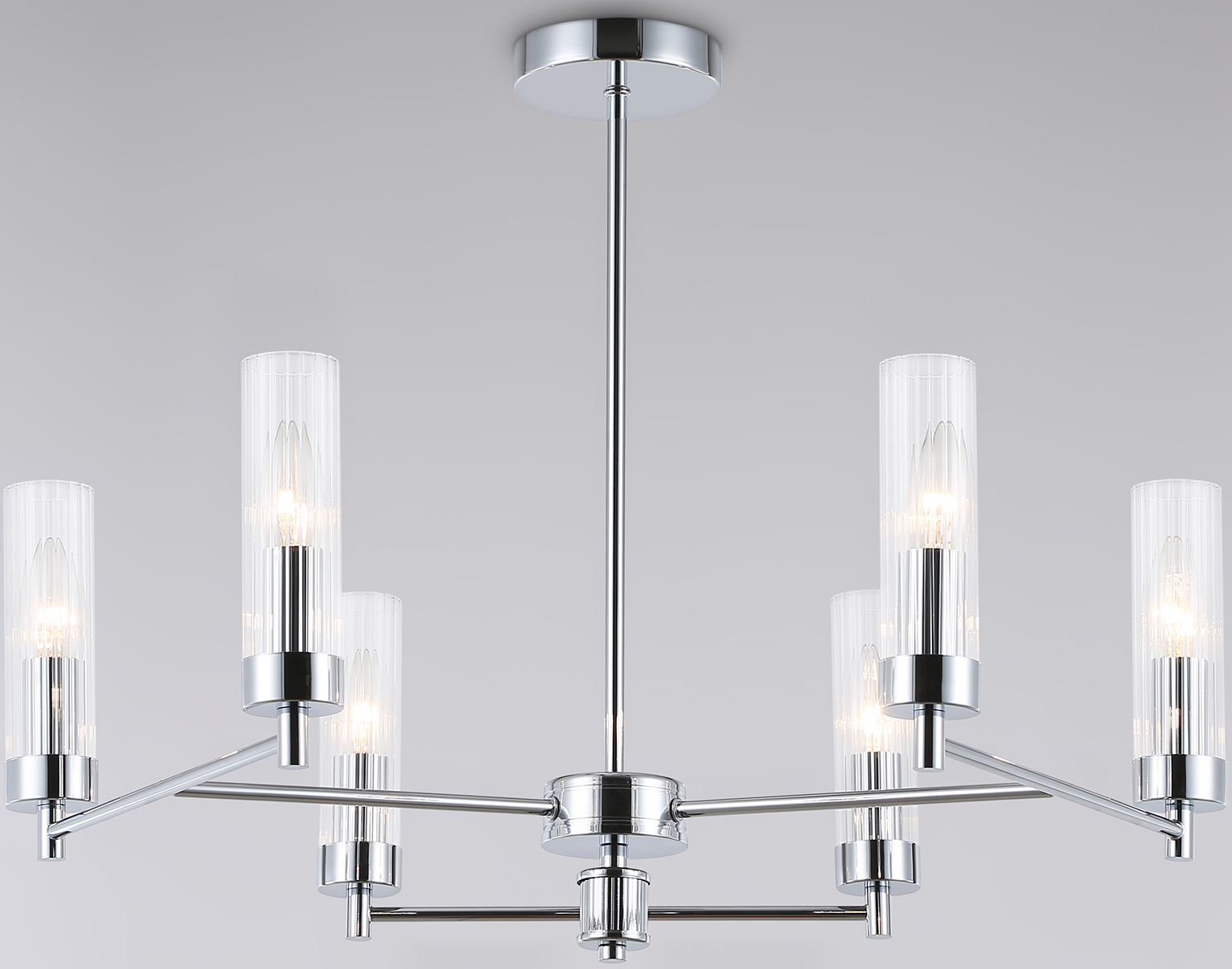 Люстра Ambrella LH55151/6 CH/CL (хром/прозрачный)