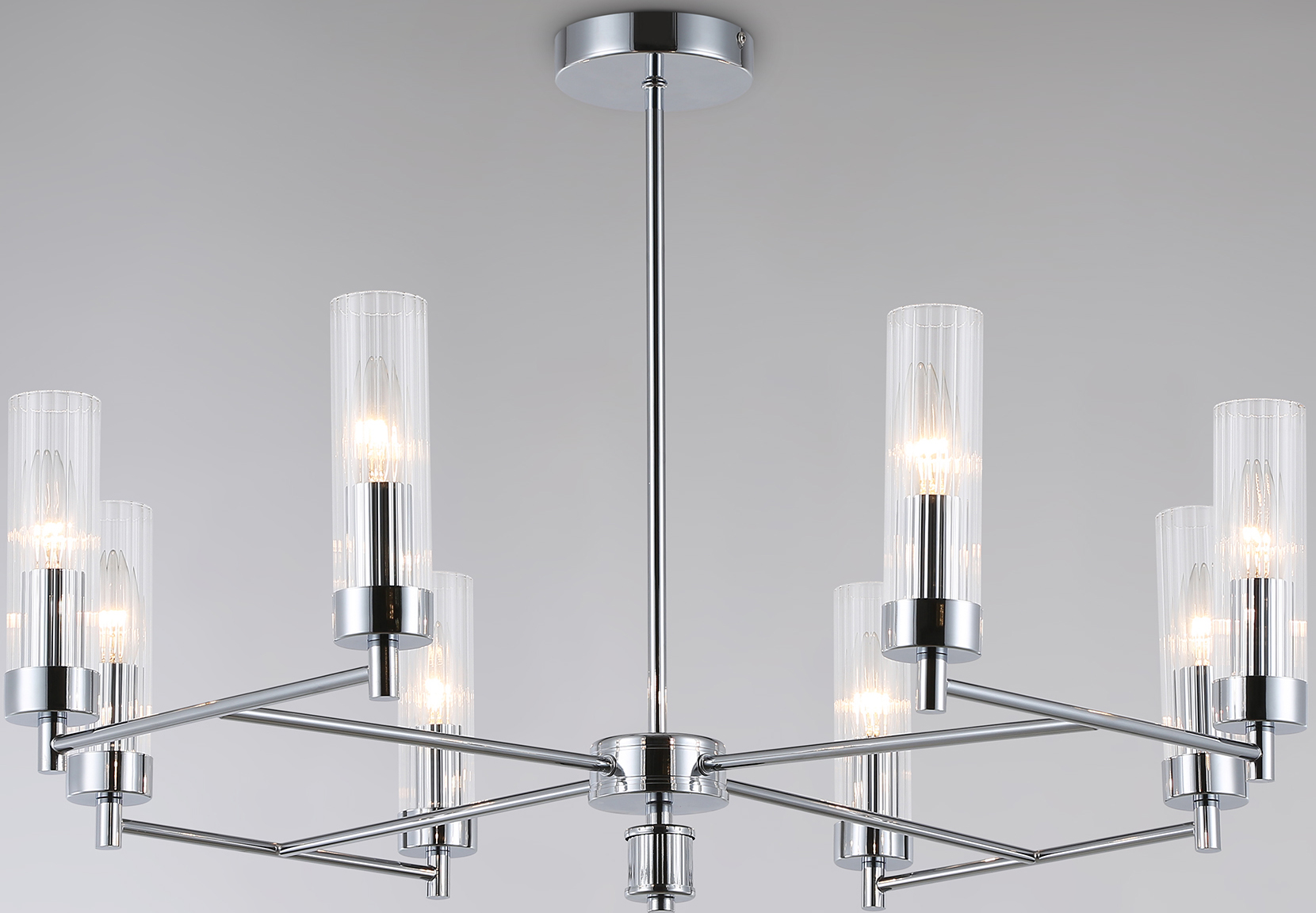 Люстра Ambrella LH55152/8 CH/CL (хром/прозрачный)