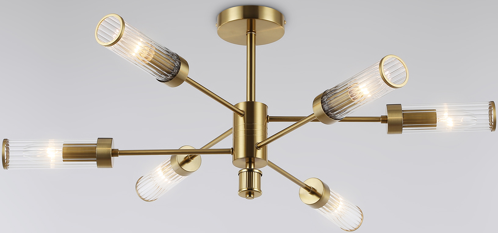 Люстра Ambrella LH55161/6 BS/CL (латунь/прозрачный)