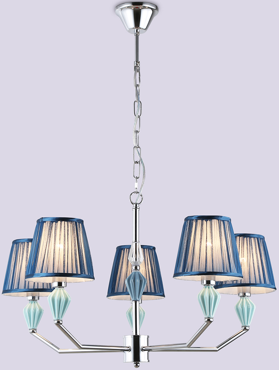 Люстра Ambrella LH75061/5 CH/DB (хром/темно-синий)