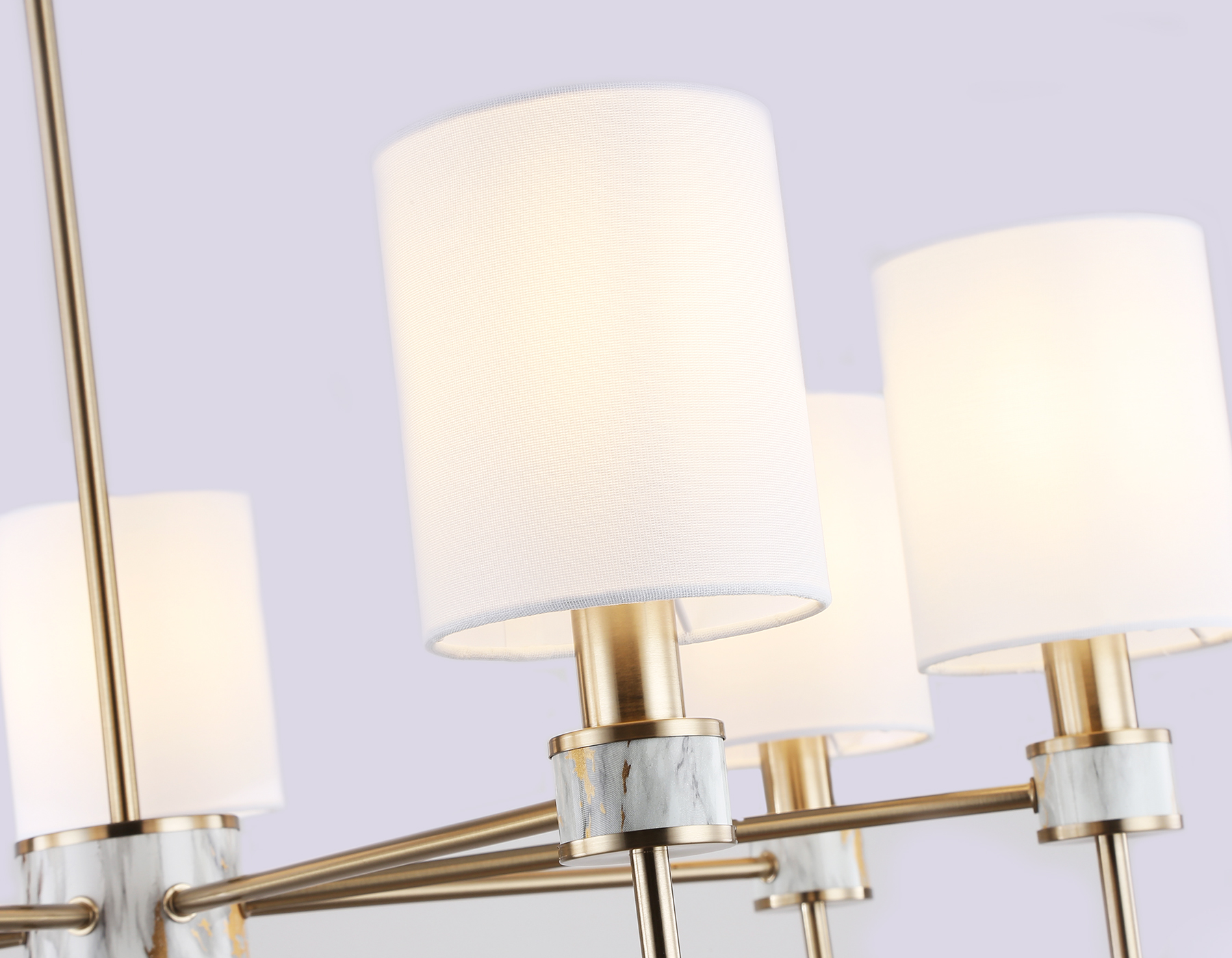 Люстра Ambrella LH72373/7 DBS/WH (темная латунь/белый) — фото 5