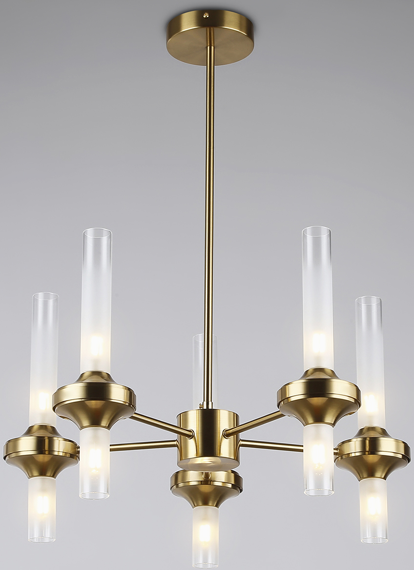 Люстра Ambrella LH55358/10 BS/CL (латунь/прозрачный)