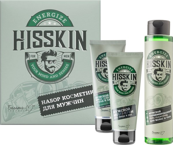 Набор косметики для тела и волос Белита-М Hisskin мужской