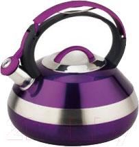 Чайник со свистком Peterhof PH-15593 (фиолетовый) - общий вид