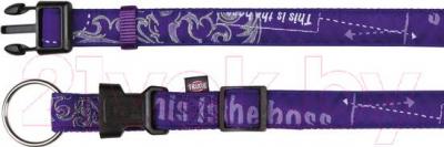 Ошейник Trixie Modern Art Collar This is the Boss 15730 (M-L, Purple) - общий вид