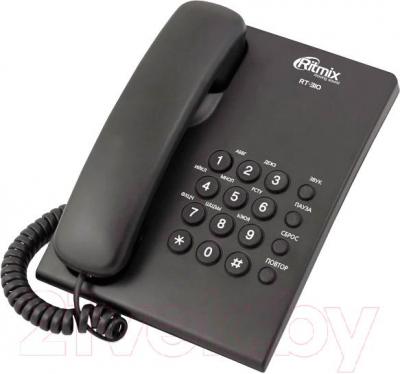 Проводной телефон Ritmix RT-310 (Black) - общий вид