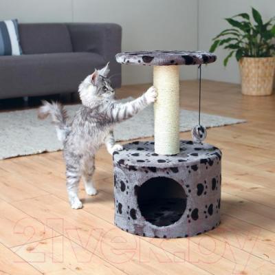 Комплекс для кошек Trixie Toledo 43705 (серый с рисунком) - общий вид