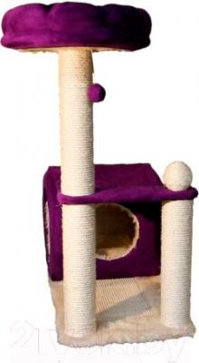 Комплекс для кошек Trixie My Kitty Darling 44911 (кремово-фиолетовый) - общий вид