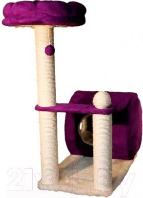 Комплекс для кошек Trixie My Kitty Darling 44911 (кремово-фиолетовый) - общий вид