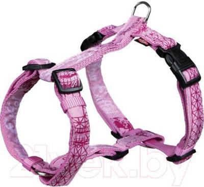 Шлея Trixie Modern Art H-Harness Paris 13810 (ХXS-XS, Pink) - вид спереди