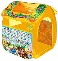Детская игровая палатка Играем вместе Чебурашка с азбукой / GFA-0055-R - 