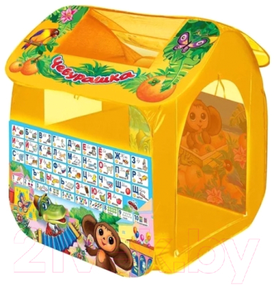 Детская игровая палатка Играем вместе Чебурашка с азбукой / GFA-0055-R