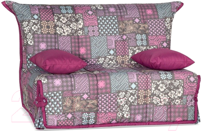 Диван Rivalli Гейша 120 без ящика с ППУ (Patchwork Pink Grey)