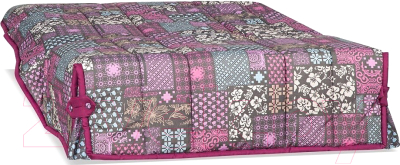 Диван Rivalli Гейша 120 без ящика с ППУ (Patchwork Pink Grey)