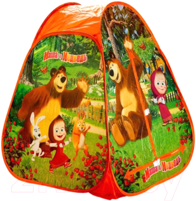 Детская игровая палатка Играем вместе Маша и Медведь / GFA-MB01-R